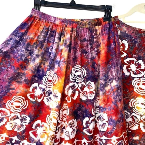 Lady Cactus Womens Shorts Top Set Size Medium M Vintage Batik Print Bohemian - Picture 11 of 12